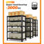 Household storage rack, adjustable display rack, basement balcony storage rack, carbon steel storage rack,  five floors (black)-666399331