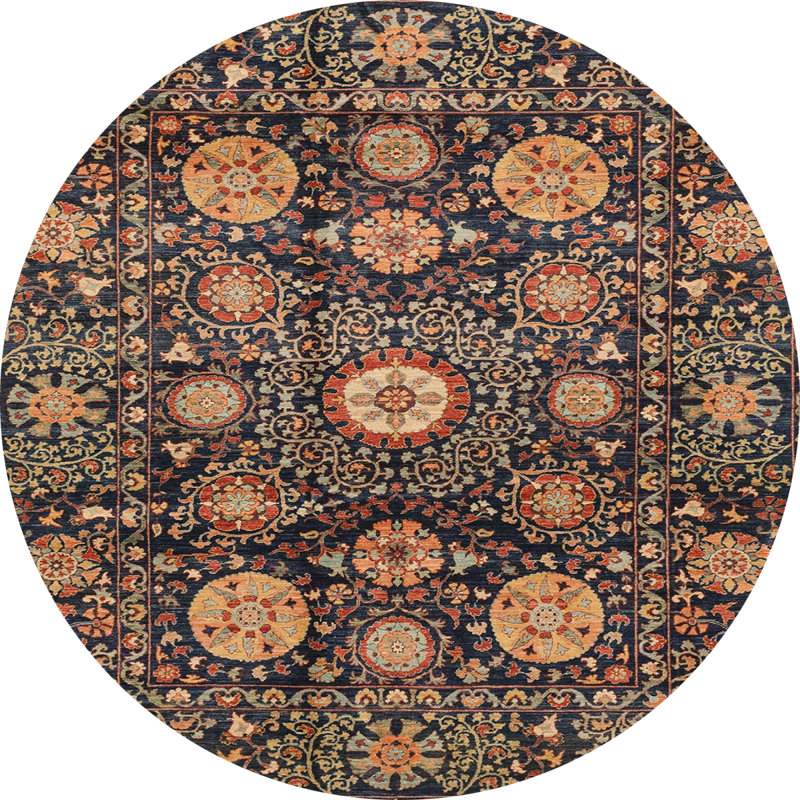 Tapis abstrait moderne 3911, Rond 8 pi