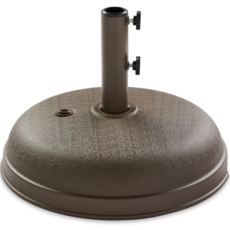 Support de poteau de base pour parasol de patio, Brun