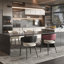 Leather Dining Chairs Upholstered Soft Padded Seat Side Chairs Armchairs For Kitchen Dining Living Room-675234428