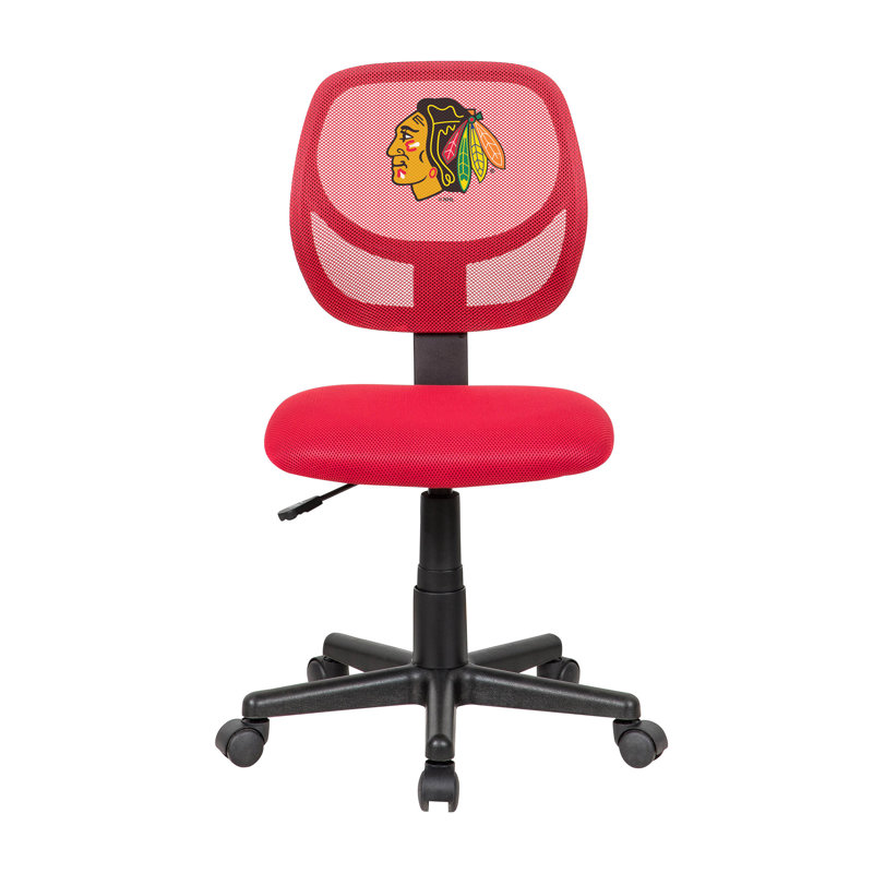 NHL Armless Task Chair, Chicago Blackhawks