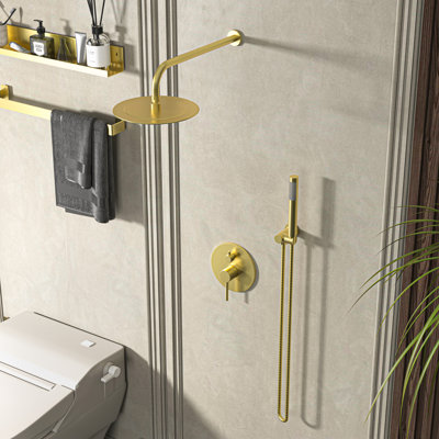 Pomme de douche à main multifonctionnelle réglable 10 po 2,5 GPM