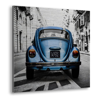 Large City Car - No Frame Print on Metal