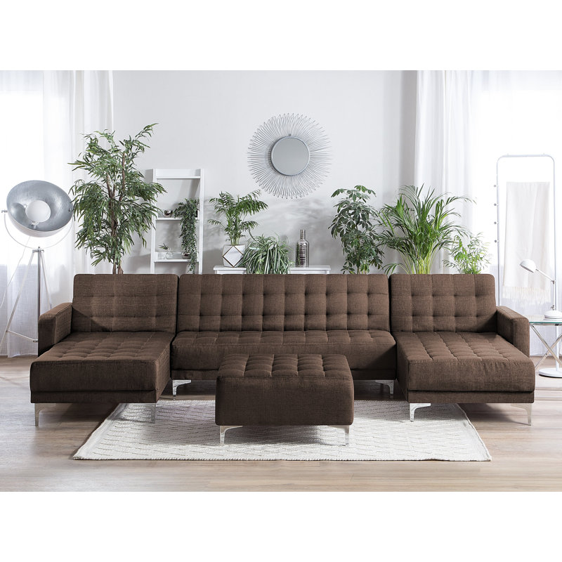 Finnegan 5 Seater Sofa Bed, Brown