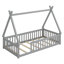 Tent-Shaped Floor Bed, Bed With Guardrails-906402961