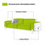 Causeuse coussin orange en cuir véritable-1632294007