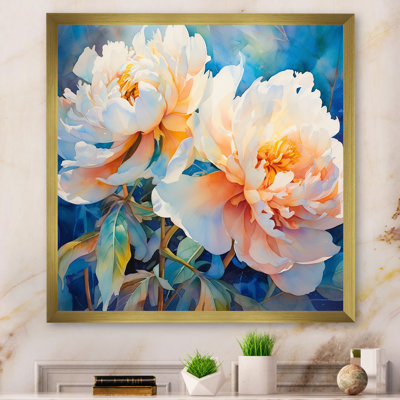 Pivoine rose captivante III sur toile