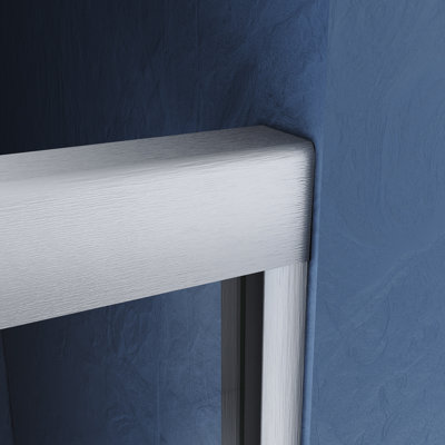 56 - 60 In. W X 57 H Sliding Door For Tub. Brushed Nickel Semi . Tempered Glass. Stainless Steel Handles. Strong Thick Track System. Rust And Stain Resistance. Smooth Rollers. Practical Towel Easy