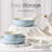 CAROTE 18-Piece Nonstick Cookware Set with Detachable Handle, Blue