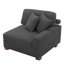 Chaise avec accoudoirs en velours côtelé Milbrey-235624983-235624980