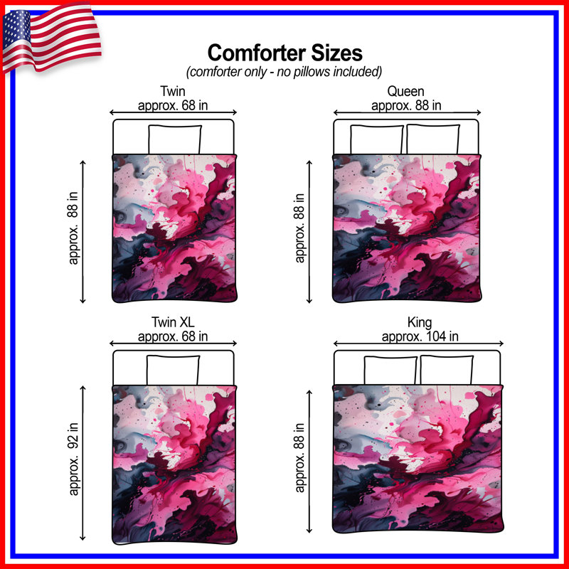 Abstract Art Bedding Abstract Comforter Modern, Queen