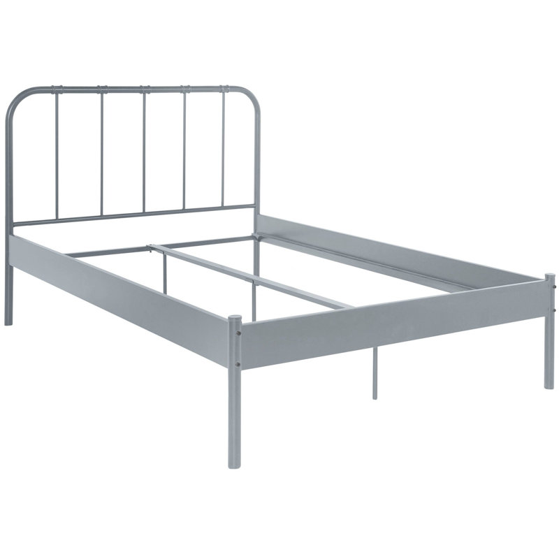Bonaccorso Bed Frame, European Double (140 x 200cm), Grey