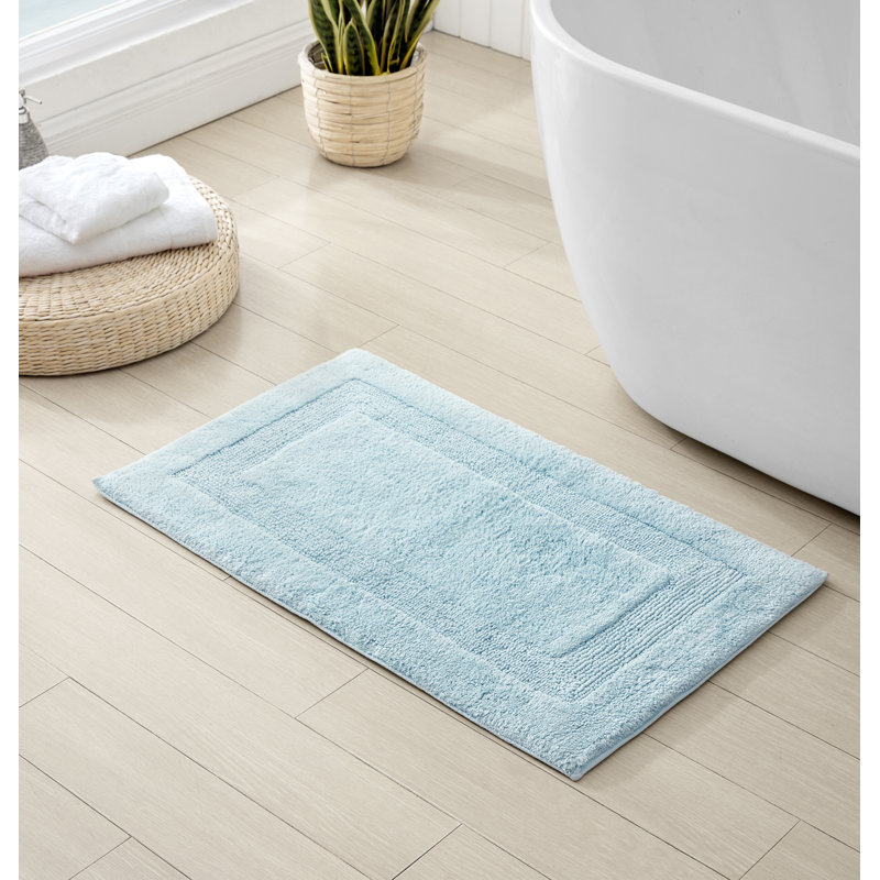 Tapis pour salle de bain réversible en coton Tommy Bahama, Bleu