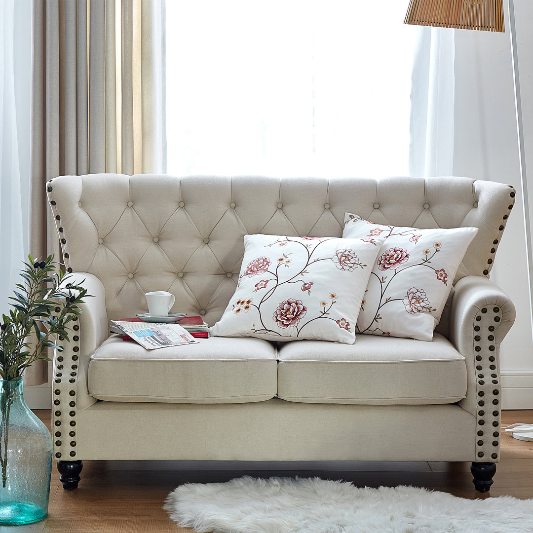 Spring Flower Embroidery 2 Piece Throw Pillow Shell Set (Set of 2) Home Soft Things