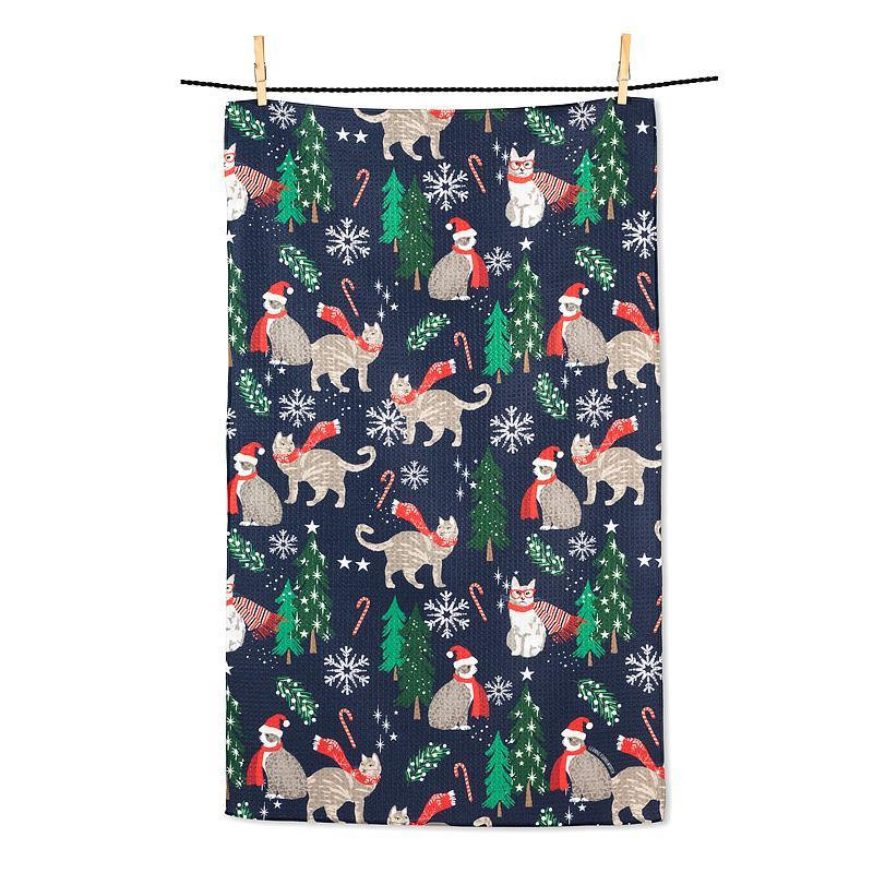 Serviette de cuisine Holiday Cats