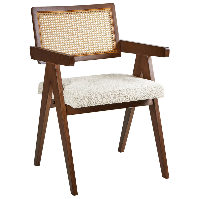Set of 2 Dining Chairs AVA Wood, Dark Brown Wood