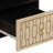 vidaXL TV Cabinet Bleached Natural Solid Mango Wood with Bleached Finish