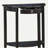 Black Console Table with Bottom Shelf