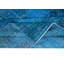 Tapis turc bleu fait à la main 6 x 9 pi pour salon, entrée, chambre à coucher, salle à manger et chambre d'enfant