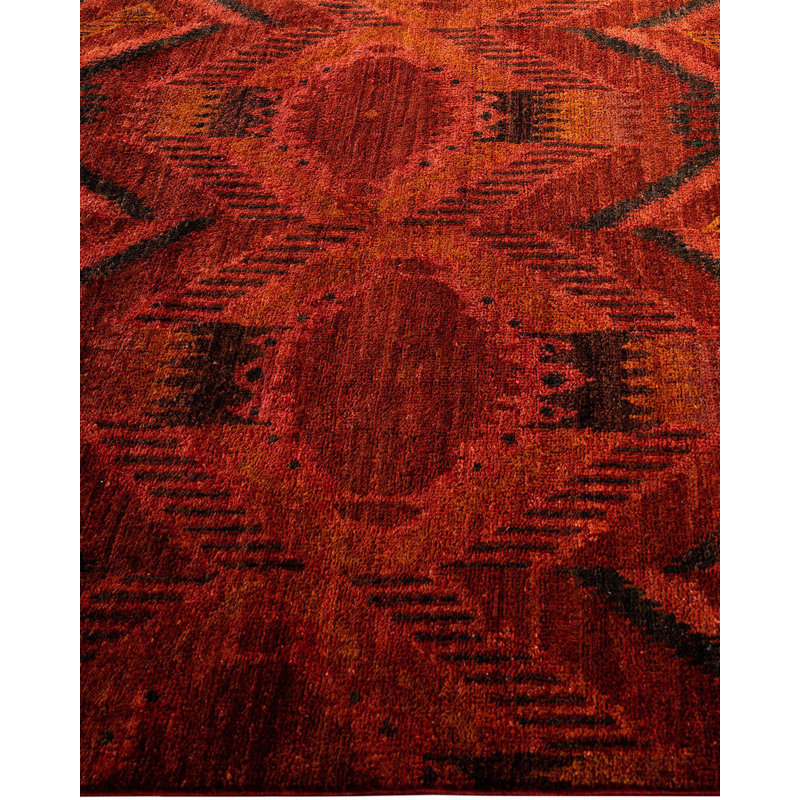 Contemporary One-of-a-Kind 4' 1" X 6' 1" Hand Knotted Area Rug