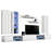 126" Modern Floating Wall Mounted Entertainment Center with 16-Color LED Lighting, High Gloss Finish-532824750