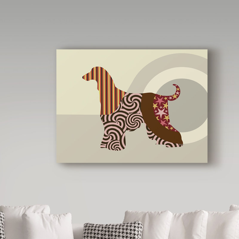 «Buck Hound Dog» par Buckey, impression sur toile tendue, H 14 po x l 19 po x P 2 po