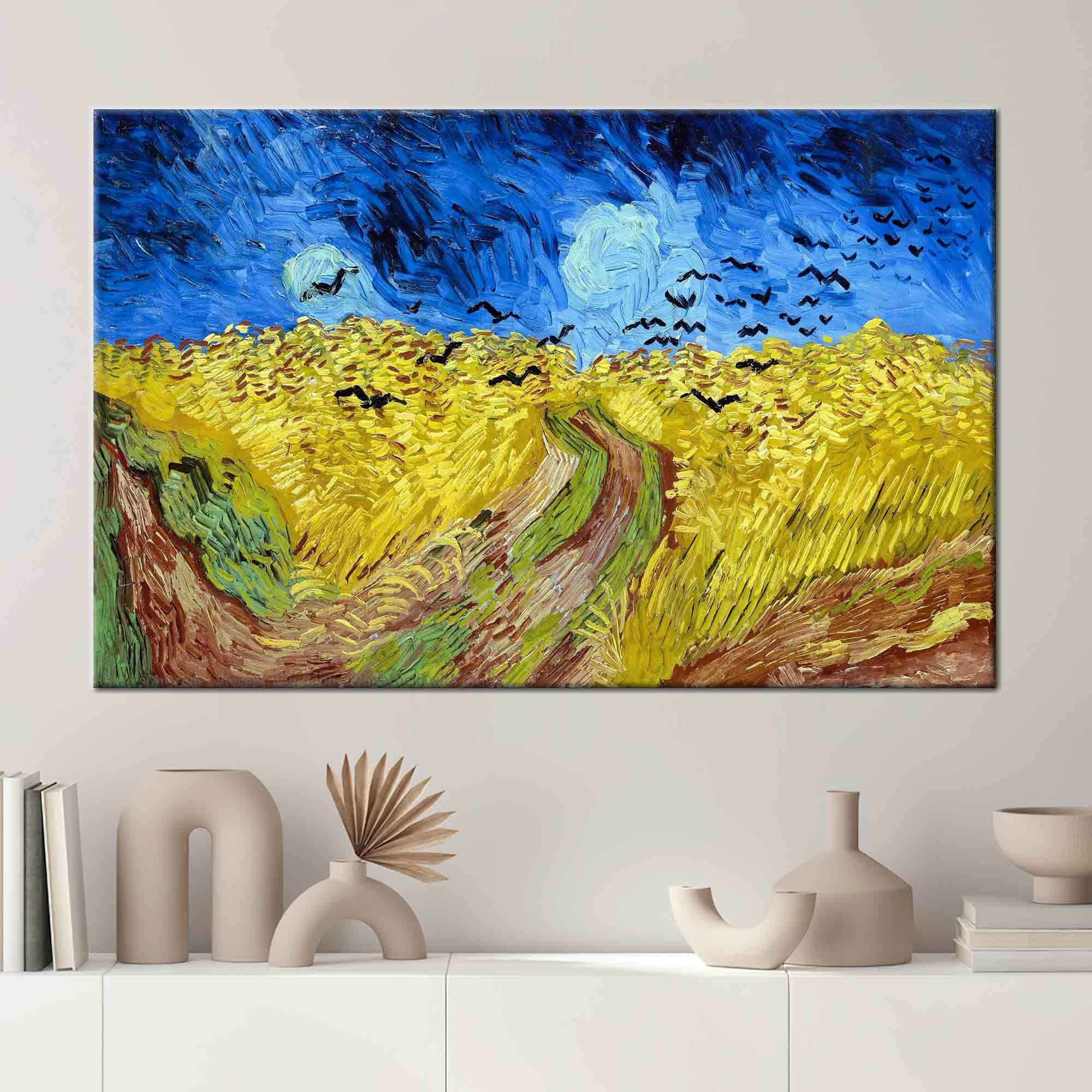 Vincent Van Gogh Print: Wheatfield with Crows | Giclée Art Print of Post Impressionist Painting | Wall Art / Home Decor available framed – Pathos Studio