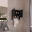 Armoire à pharmacie avec porte-serviette de 17,4 po de largeur avec deux tablettes intérieures et porte-tour pour la salle de bain, la cuisine et le vestibule-605242696