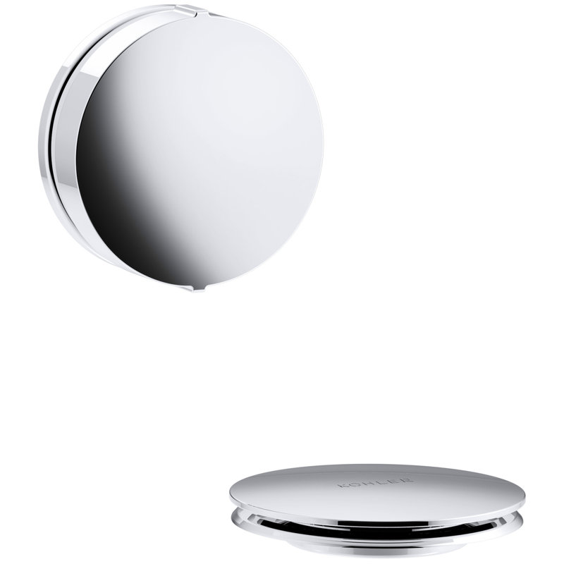 PureFlo Drain Stopper Tub Drain, Polished Chrome