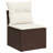  Garden Sofa Set Brown, Cream White