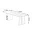 Bureau en bois de pin noir foncé et noyer foncé-858657788