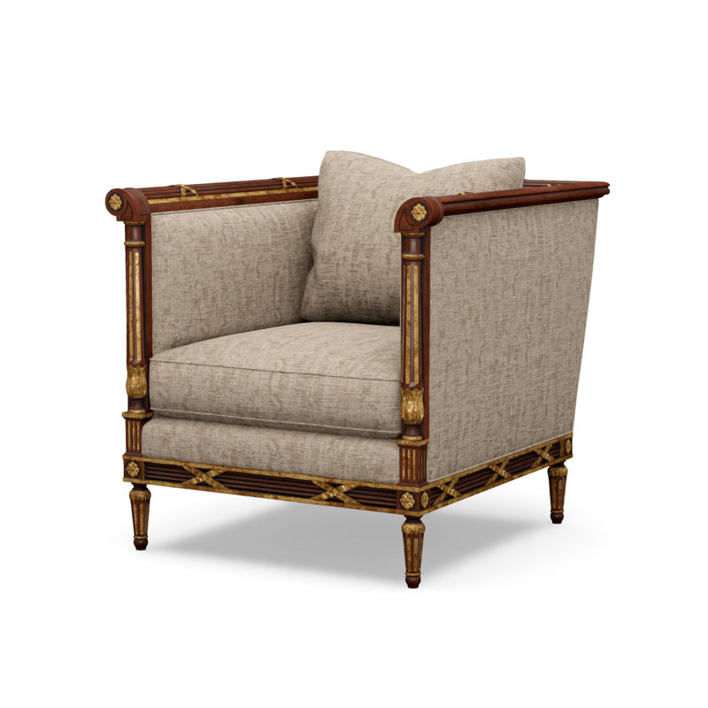 The Regent's Visit  Accent Chair, Churchill Driftwood (Performance fabric) 6137-92