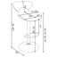 Tabouret de bar réglable Edenton (sans table)