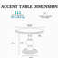 Table décorative