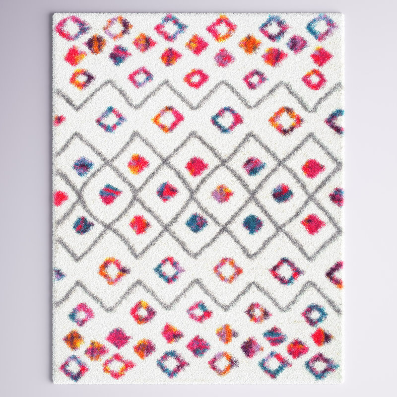 Abramson Moroccan Polypropylene Rug, Rectangle 7'10" x 10'