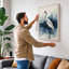 Serene Wading Bird Coastal - Wrapped Canvas-1392839324-1392839327
