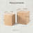 Bahiyyah 2 Piece Tree Stump End Table Multiple Styling Layout with Wood Tree Ring Pattern Set