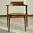 Simple Rectangular Black Walnut Dining Table Set-110434410