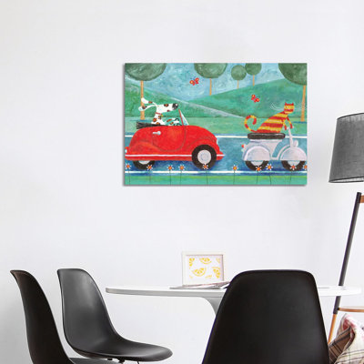 On The Road With Duke & Sweetpea by Peter Adderley - Wrapped Canvas Gallery-Wrapped Canvas Giclée