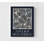 Reproduction d'affiche botanique encadrée, impression de feuilles minimalistes, impression d'affiche bleu marine, décoration murale nature, art mural encadré, art mural surdimensionné