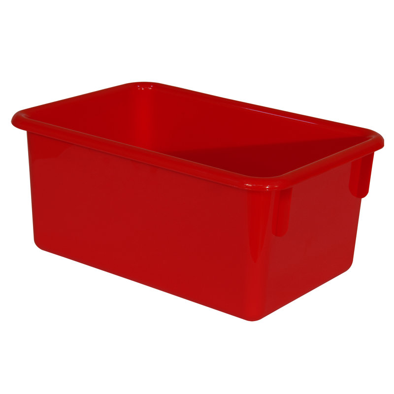 Bac en plastique, Rouge