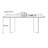 Modern and simple rectangular dining table-6939492