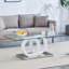 Table basse avec plateau en verre et base en bois Modern-808677056-826890816