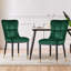 Chaise parsons rembourrée en velours Guitierrez-289075048
