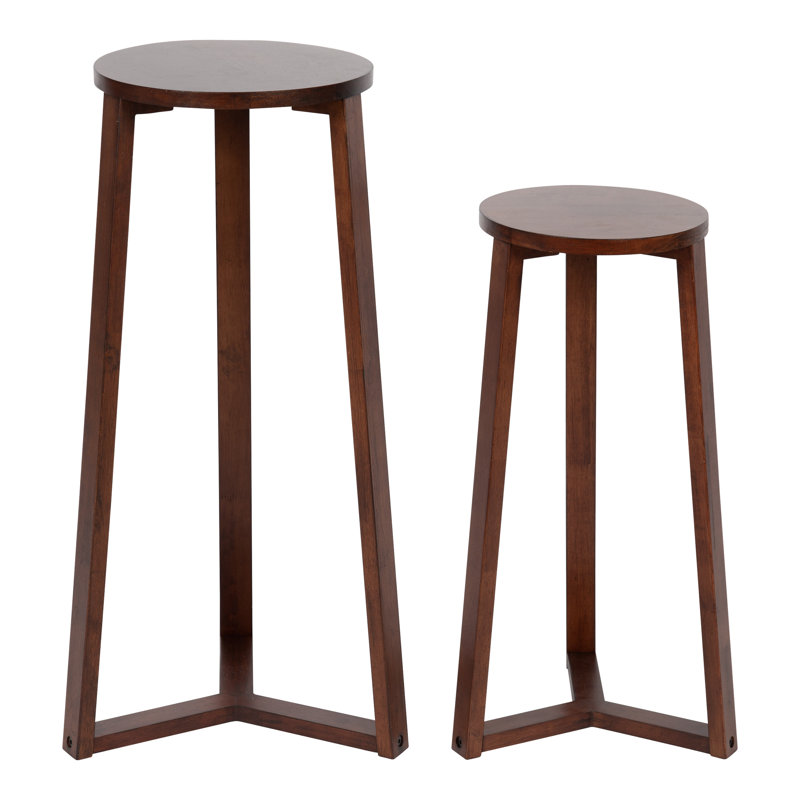 Tables gigognes Zane, Noyer brun