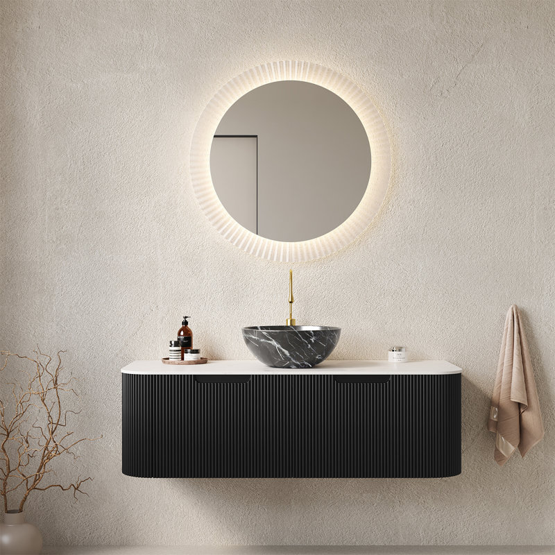 Meuble-lavabo mural 48 po avec lavabo et lavabo mural 48 po