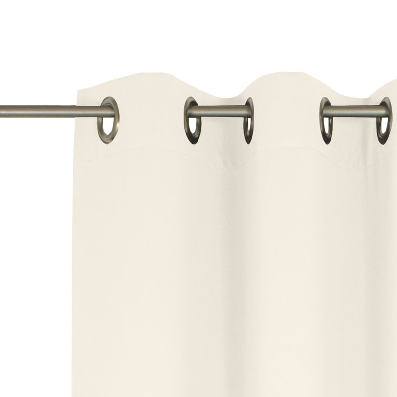 Newbury Room Darkening Eyelet Curtain Panel Panel, Cream, 175cm H x 132cm W
