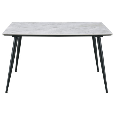 Grey Rectangular 55-Inch Ceramic Top Dining Table