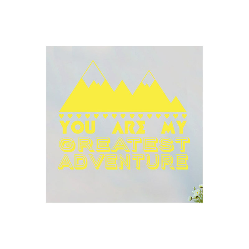 Wall Decal, Medium, Bright Yellow