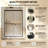 44-48" W x 70" H Framed Double Sliding Shower Door with with 1/4"(6mm) Explosion-Proof Clear Tempered Glass-92398401